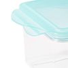 Caja Para Alimentos Frescos 16 X 16 X 11,1 Cm, Tina Tritan, Aquamarine (verde)