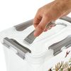 Caja De Almacenamiento Plástico Keeeper  29 X 19 X 18, Gris