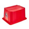 Caja De Almacenamiento Fireman Sam 38 X 28,5 X 20,5, Rojo Cereza