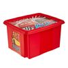 Caja De Almacenamiento Cars 42,5 X 35,5 X 22,5, Rojo Cereza Keeeper