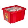 Caja De Almacenamiento Cars 42,5 X 35,5 X 22,5, Rojo Cereza Keeeper