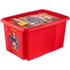 Caja De Almacenamiento Fireman Sam 55,5 X 40 X 30, Rojo Cereza