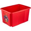 Caja De Almacenamiento Fireman Sam 55,5 X 40 X 30, Rojo Cereza