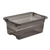 Caja  Almacenamiento Plástico Keeeper 29,5x19,5x12,5,gris Translúcido