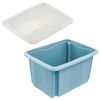 Caja De Almacenamiento Con Tapa 38x28,5x20,5, Azul Nórdico Keeeper