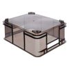 Caja Euro-box Bruno Eco L 43x35x17,5 Gris Translúcido