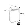 Keeeper Cubo De Basura Con Tapa Basculante, 25 L Verde Nórdico, Gama Swantje