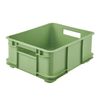 Caja De Almacenamiento Euro-box, Colección Bruno Eco, Tamaño L, 43x35x17,5, Eco Verde