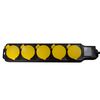 Logilink Lps255 Base Múltiple 1,5 M 5 Salidas Ac Exterior Negro, Amarillo