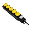 Logilink Lps255 Base Múltiple 1,5 M 5 Salidas Ac Exterior Negro, Amarillo