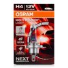 Lámpara Osram ® 64193nl H4 1 Night B Laser 55/60w 12v Next Generation +150%.