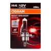 Lámpara Osram ® 64193nbs H4 1 Night B Silver 55/60w 12v 1.