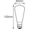 Bombilla Bluetooth Edison - 60 W - E27 - Potencia Variable Ledvance