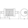 Bombilla Led Osram R7s Transparente 6,5w 806lm 2700k Ip20  330 ° [lv-4058075432598]