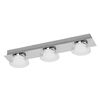 Aplique Led Triple 18w Para Espejo De Baño Ip44 Ledvance 4058075573727   Plata