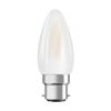 Bombilla Led Osram B22 Llama Esmerilada 4 W Equivalente A 40 W Blanco Cálido