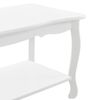 Mesa De Centro Pearl Vintage Con Estante Mdf Lacado Y Pino 88 X 40 X 42 Cm - Blanco [en.casa]