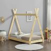 Cama Infantil Onejda - Estructura Tipi De Madera Pino - 140 X 70cm - Color Pino Natural [en.casa]