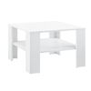 Mesa De Centro Aachen Con Estante Inferior Aglomerado 60 X 60 X 40 Cm - Blanco [en.casa]