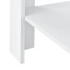 Mesa De Centro Aachen Con Estante Inferior Aglomerado 60 X 60 X 40 Cm - Blanco [en.casa]