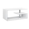 Mesa De Centro Haarlem Con Estante Aglomerado 90 X 50 X 41 Cm - Blanco [en.casa]