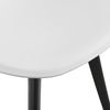 Set De 2 Sillas De Comedor Brevik Diseño Nórdico Plástico 83 X 54 X 48 Cm - Blanco Y Negro [en.casa]