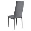 Set De 2x Sillas De Comedor Lidköping Tapizadas De Tela Y Acero - 96 X 43 X 52 Cm Gris [en.casa]