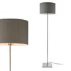 [lux.pro]® Lámpara De Pie Coimbra - Moderna - Diseño - Altura 151 Cm - Iluminación Interior - Luz Efectiva - Gris - 1 X E27