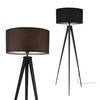 Lámpara De Pie - Trípode - Faro - 3 Patas - Altura 153 Cm - Moderna - Diseño - Iluminación Interior - Luz Efectiva - Negro - 1 X E27 - 60w [lux.pro]®