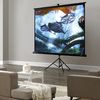 [in.tec]® Pantalla Para Proyector Portable Con Trípode - 290 X 216 X 65 Cm - Ajustable - Para Hd Y 3d - Tela De Proyección - Blanco Y Negro