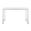 [en.casa]® Mesa Escritorio Herning - Escritorio De Ordenador Pc - 75 X 120 X 60 Cm - Mesa De Oficina - Mesa Para Jóvenes Para Estudiar - Blanco