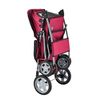 Carrito Para Mascotas Niceville - Hundebuggy Acero / Poliéster 73x46x100cm - Rojo [pro.tec]