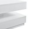 Mesa De Centro Florenz Con Tablero Giratorio Aglomerado 76 X 76 X 38 Cm - Blanco [en.casa]