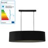 [lux.pro]® Lámpara Colgante - Moderna - Diseño - Altura 132 Cm - Iluminación Interior - Luz Efectiva - Negro - 2x E27