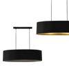 [lux.pro]® Lámpara Colgante - Moderna - Diseño - Altura 132 Cm - Iluminación Interior - Luz Efectiva - Negro - 2x E27