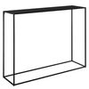 Mesa Consola Malvarrosa Metal Robusta 92 X 115 X 32 Cm - Negro Mate [en.casa]