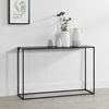 Mesa Consola Turia Metal Robusta 74 X 115 X 32 Cm - Negro Mate [en.casa]