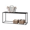 Mesa Consola Alboraya Metal Robusta 50 X 115 X 32 Cm - Negro Mate [en.casa]