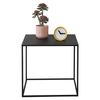 Mesa Consola Russafa Metal Robusta 50 X 55 X 55 Cm - Negro Mate [en.casa]