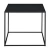 Mesa Consola Russafa Metal Robusta 50 X 55 X 55 Cm - Negro Mate [en.casa]