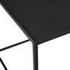 Mesa Consola Russafa Metal Robusta 50 X 55 X 55 Cm - Negro Mate [en.casa]