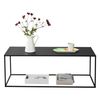 Mesa Consola Montolivet Metal Robusta 40 X 110 X 55 Cm - Negro Mate [en.casa]