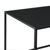 Mesa Consola Montolivet Metal Robusta 40 X 110 X 55 Cm - Negro Mate [en.casa]