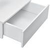 [en.casa]® Estante Con Cajón Para Pared - 40 X 35 X 31 Cm - Balda Flotante - Mesita De Noche - Armario Para Pared - Compartimiento - Cajonera - Blanco