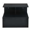 [en.casa]® Estante Con Cajón Para Pared - 40 X 35 X 31 Cm - Balda Flotante - Mesita De Noche - Armario Para Pared - Compartimiento - Cajonera - Negro