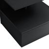 [en.casa]® Estante Con Cajón Para Pared - 40 X 35 X 31 Cm - Balda Flotante - Mesita De Noche - Armario Para Pared - Compartimiento - Cajonera - Negro