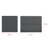 Estantería Con 2 Cajones Para Pared Ampfing Aglomerado - 40 X 29 X 30 Cm -  Gris Oscuro [en.casa]