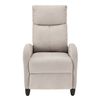 Sillón Relax Elegante - Butaca Reclinable - 102x60x92 Cm - Asiento Cómodo - Poliéster - Marrón [en.casa]®