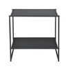 Mesa Baja Salsnes Con 1 Estante Metal Resistente A Los Arañazos 51 X 53 X 51 Cm - Negro [en.casa]