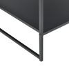 Mesa Baja Salsnes Con 1 Estante Metal Resistente A Los Arañazos 51 X 53 X 51 Cm - Negro [en.casa]